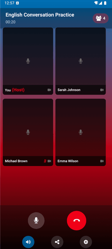 Group Discussions Screenshot